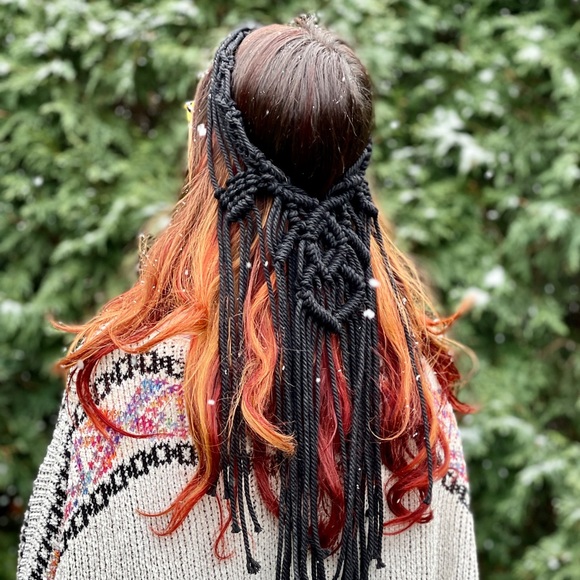 Handmade Macramé Headpiece - Picture 3 of 3